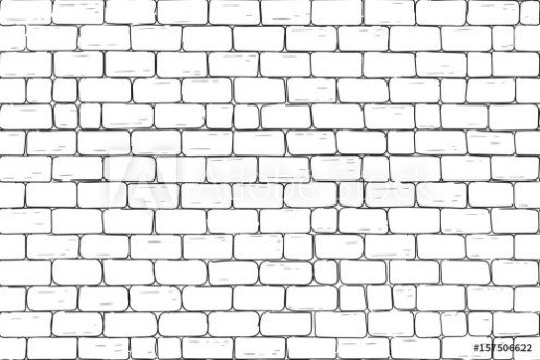 Bild på White bricks wall Seamless pattern background